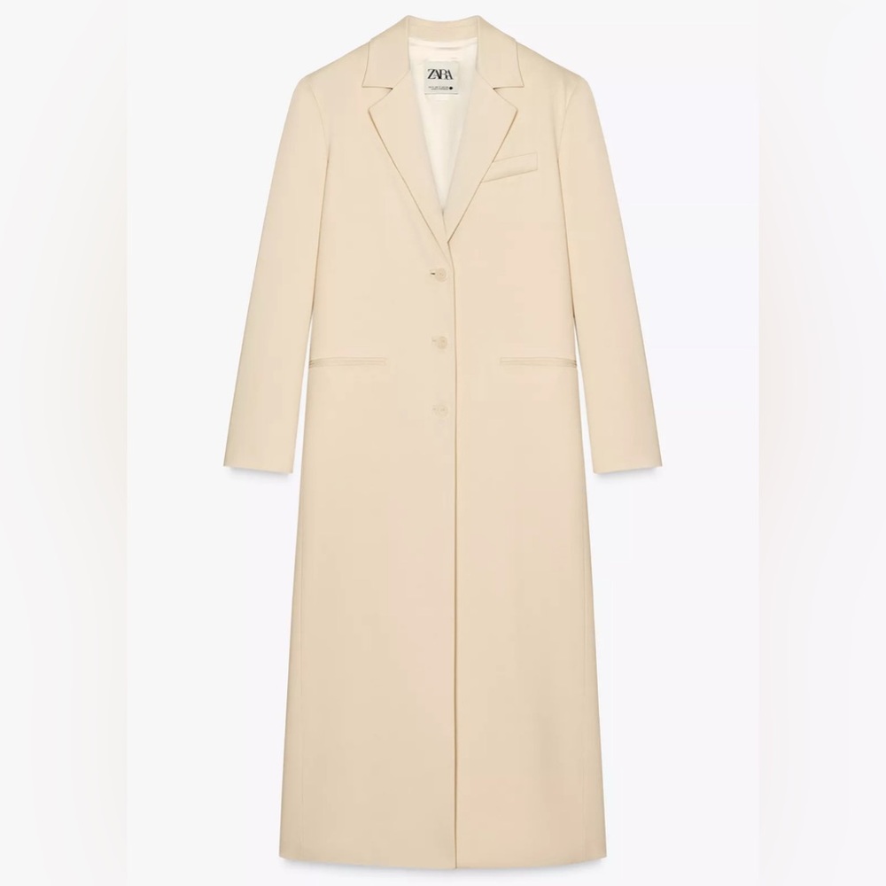 NWT- Zara- ZW Collection Limited Edition Long Frock Coat-M